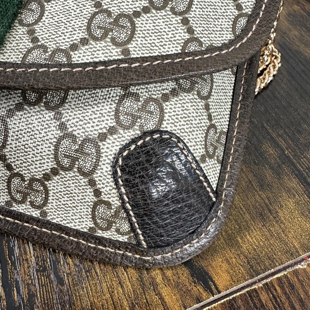 Gucci Accessory Collection Crossbody Bag Clutch GG Monogram Vintage Authentic - Picture 14 of 16